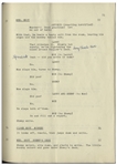 Moe Howard's 24pp. Script Dated July 1952 for The Three Stooges Film ''Tricky Dicks'' -- With Annotations & Signature by Moe & Additional 13pp. Script Changes, Call Sheets & Shot Lists -- Very Good